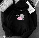 Printed net cotton blend long sleeve sweetshirt for girls, trendy Huddi style, 7-8 Years size (bust size: 32in, length size: 19in), India origin