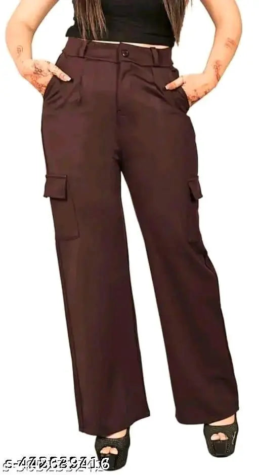 Solid denim four pockit pants for girls, XS-L. Made in India