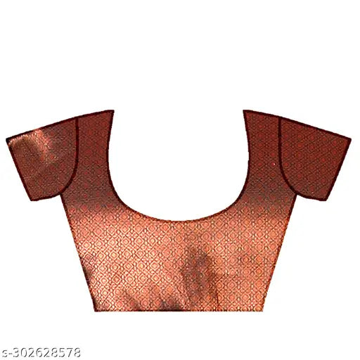 Unstitched designer party wear lehenga-choli in jacquard silk, featuring zari work. Set includes a 3.3m lehenga, 1m blouse, and 2.5m dupatta. Indian origin