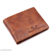 Solid leather men's wallet, 5 compartments, RFID blocking technology, genuine handcrafted, Indian origin