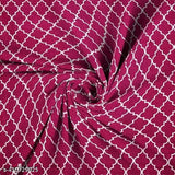 Glace cotton, superfine, abstract floral striped double king flat sheets (90x90 inches). Two pillow covers included, ideal for summer