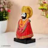 Handcrafted Poly Resin Shyam Ji Figurine, Indian idol with crescent moon and tilak, used in car dashboards, homes, offices for puja or decoration