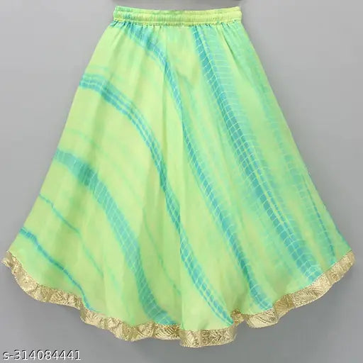 Kids cotton blend sleeveless embroidered lehenga choli ethnic wear, solid pattern for kids aged 2-8 years, Indian traditional attire on display