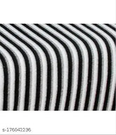 60x90 black & white striped wool blanket, high quality product from India