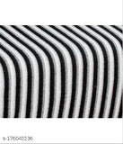60x90 black & white striped wool blanket, high quality product from India