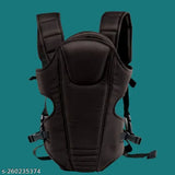 Royal Black Fabric Cradle, Adjustable Buckle Strap (6-15 Months) - Lil Sprouts Comfortable Baby Carrier