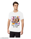 Pretty Partywear Men's Polyester T-Shirts, short sleeves, printed pattern - vibrant India designs