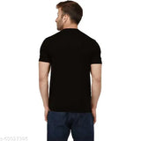 Black cotton Punisher round neck t-shirt for men, printed design on short sleeves, usual fit size, Made in India