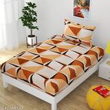 Gorgeous cotton floral flat sheets, ideal for summer adult use. One set includes 2 pillow covers, made in India