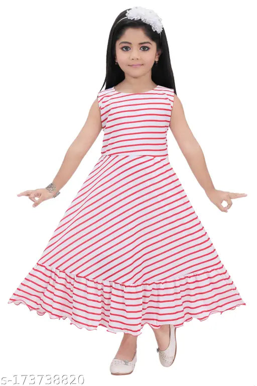 RedjackFrock ethnic cotton blend three-quarter sleeve printed net gown for girls, size 2-3 years. Charmingly trendy outfit for all seasons, perfect fit and easy breathing