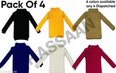 Woolen high-neck sweater set for baby boys & girls (multi pack of 4), winter trendy & stylish