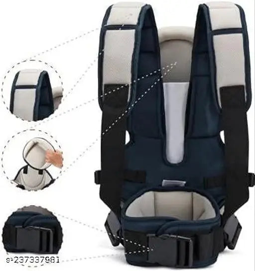 Lightweight polyester 3-in-1 baby carrier, comfortable & adjustable for 6-15 month babies