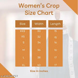 Sky Magic women's cotton blend butterfly crop top in multiple sizes, perfect for everyday wear