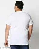 Large white cotton oversize men's shirt, solid pattern, XXXL to 7XL sizes available