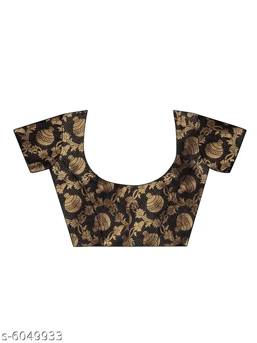 Trendy printed chiffon saree, jacquard blouse from India