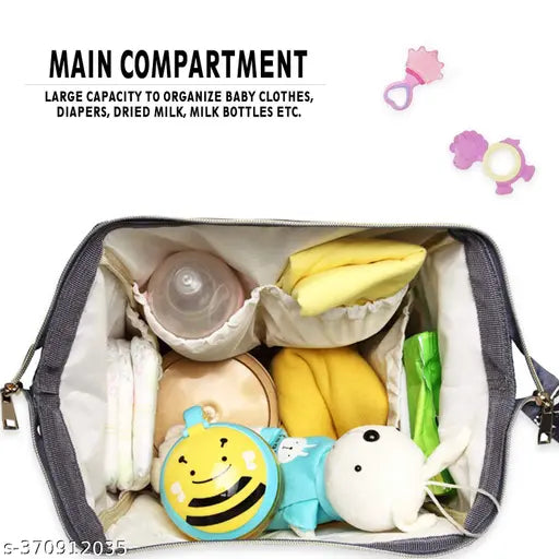 Black waterproof Trexee diaper bag - lightweight, durable, multi-functional maternity travel backpack with 20L capacity