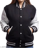 Fleece fleece-lined NY patch varsity jacket, trendy and stylish in XS, S, M, L, XL, XXL sizes