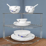 Stainless steel rack & holder, durable organizer for kitchen or garage