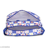 Blue multipack kids backpacks: colorful fabric bags with zipper closure for baby, mother, and children's diaper bags from India