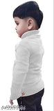 Woolen high neck sweaters for baby boys and girls, self-design net pattern, ideal for winter full sleeve