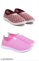 Mesh and PVC embellished daily wear shoes combo for women - High quality, lightweight, and durable slippers with skin-friendly material, suitable for diabetic and orthopedic feet (India origin)