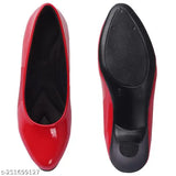 Synthetic ballerinas - GillkartMO35-Red, elegant women's footwear for comfort and style