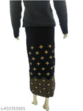 Woolen self-design skirt for women, free size (waist 32in, hip 36in), made in India