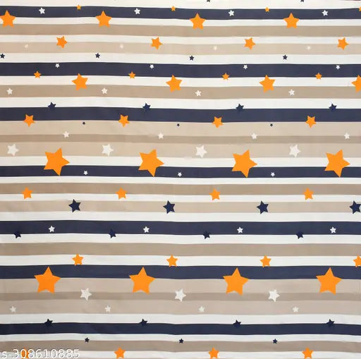 White glace cotton star pattern double elastic bedsheet with pillow cover, fine microfiber fitted sheets for summer use, suitable for 4-8 inch thick mattresses