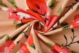 Multi-colored elastic cotton double bedsheet (90x90") with 2 pillow covers, perfect for summer. Machine washable for easy care