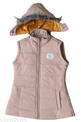 Stylis girls bandi jacket, sleeveless nylon jacket for kids in various sizes, Indian origin