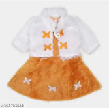Wool net baby girl winter dress costume, beautiful for 0-18 months, India origin