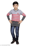 Wool sweaters from DIMSY COLLECT, printed net pattern for kids aged 9-13 years, India origin