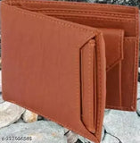 Faux leather men's multi-purpose wallet, solid color, 2 compartments, slim design, ideal for daily use