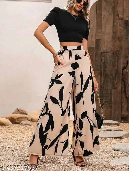 Stylish polyester printed net jumpsuit for women, fashionable new trendy set for parties
