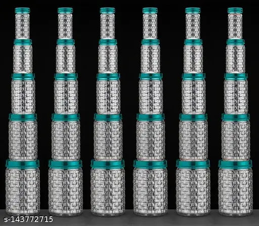 SeaGreen plastic kitchen container combo set, airtight storage solution for various food items and groceries - 250ml, 300ml, 650ml, 1200ml, 2000ml (Pack of 30)