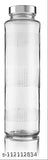 Clear glass water bottle (750ml) for fridge - ideal for kitchen use, India origin