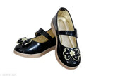 Patent leather colorblocked kids sandal, PVC sole. Closed back with net detail for comfortable fit. Kid's shoe sizes: 12.5in (1-1.5yrs), 13in (1.5-1.8yrs), up to 20in (9-10yrs). Indian-made kids sandal