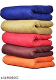 Solid plain fleece blanket, 280 thread count, ideal for AC rooms, single size