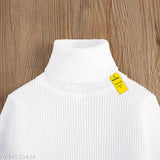 Wool self-design MOM & SON winter full sleeve high neck for baby boys and girls, 12-18 months, 18-24 months, 2-3 years, 3-4 years - India