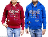 Modern stylish cotton boys winter sweatshirts & hoodies combo, printed design for comfort and style, 290 GSM fleece, sizes from 3-12 years, India origin