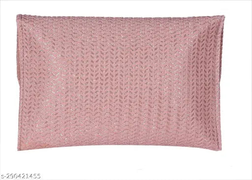 Fabric net Indian wedding clutch, Sunesh Creation women's party wear handbag with saffiano texture and free size (10x7in), versatile accessory for events