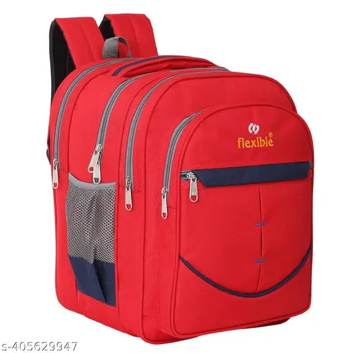 Waterproof 60L Polyester School Bag for 5th-10th Class, durable design with adjustable straps