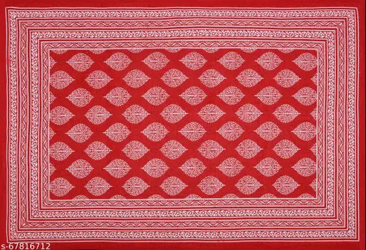 Floral printed premium cotton single bedsheet, 1 pillow cover (150x220cm), suitable for summer adult use. Made in India