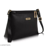 Gold chain slingbag, PU material, quilted net pattern, stylish daytrip bag for women, accessory for outfits, Pancy Unique product from India