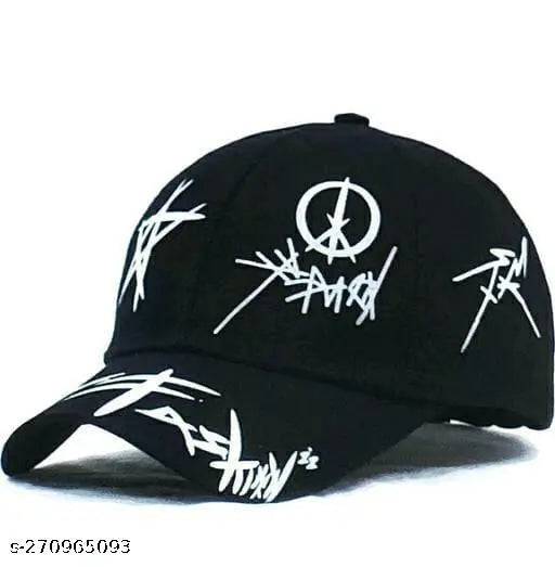 Cotton printed baseball cap, trendy style for kids and adults, sporty design from India