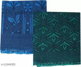 NISSI poly-cotton single size blankets, machine washable (pack of 2), abstract print design, 55" x 88", Indian origin