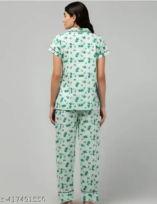 Soft cotton nightdress for comfortable sleep, perfect for resting and lounging at home. Available in various sizes