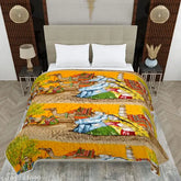 Ultra-soft microfiber winter quilt, 90x100 inches, Jaipuri pattern from KEERRAZ brand, perfect for heavy season use