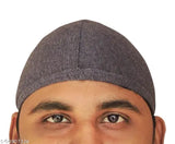 MENS Solid Cotton Helmet Cap - Pack of 3. Washable heat-absorbing head wrap for sports and outdoor activities. 100% cotton for a cool, protective, and stylish option for various seasons. Indian origin