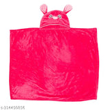 Soft fleece hooded baby towel, premium Indian-made for boys and girls